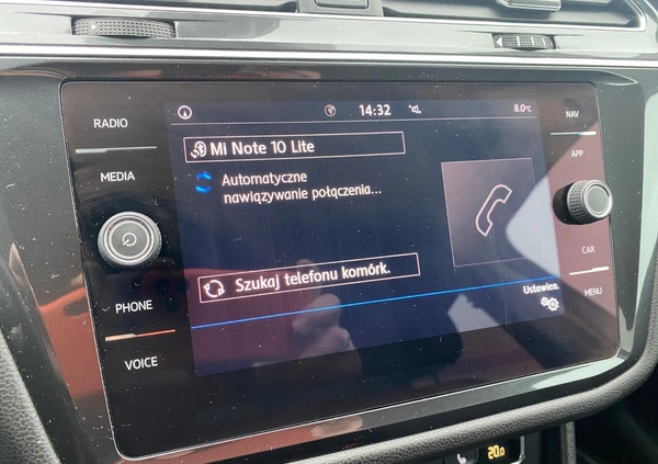 Volkswagen Tiguan cena 112500 przebieg: 93085, rok produkcji 2018 z Kalisz małe 596